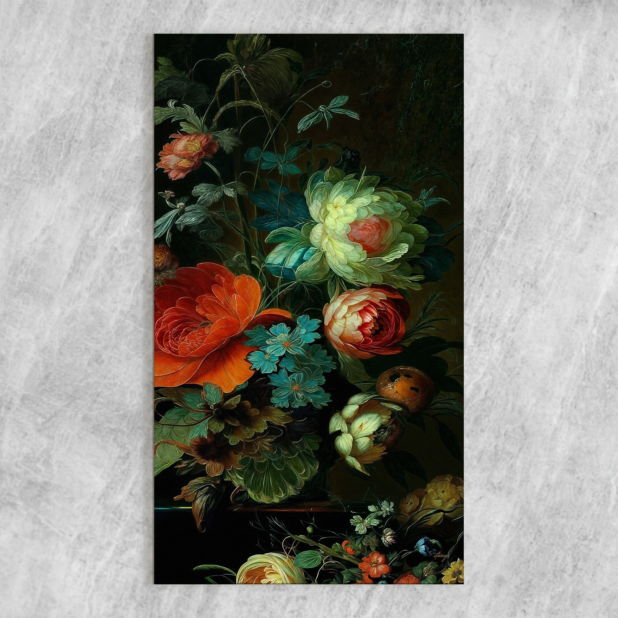 Canvas Print: "Verdant Elegance" by Tailored Canvases - product image 4 for Resin Society