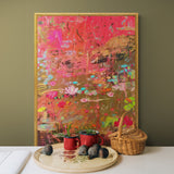 Canvas Print: "Vibrant Veil" by Tailored Canvases - main product image for Resin Society