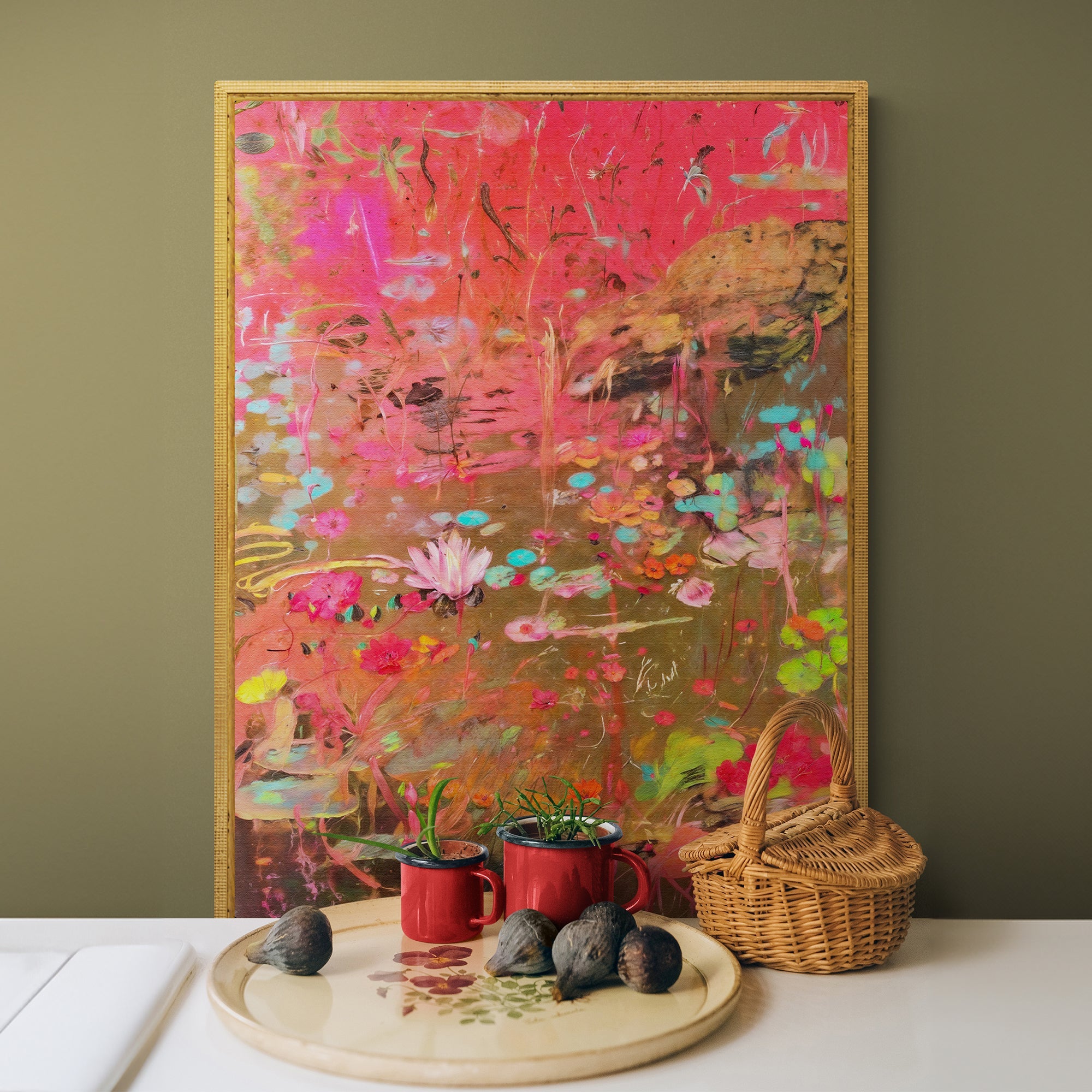 Canvas Print: "Vibrant Veil" by Tailored Canvases - main product image for Resin Society