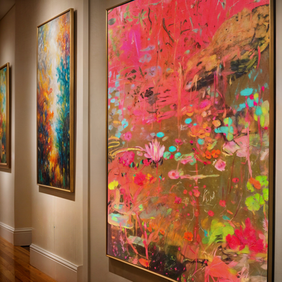 Canvas Print: "Vibrant Veil" by Tailored Canvases - product image 4 for Resin Society
