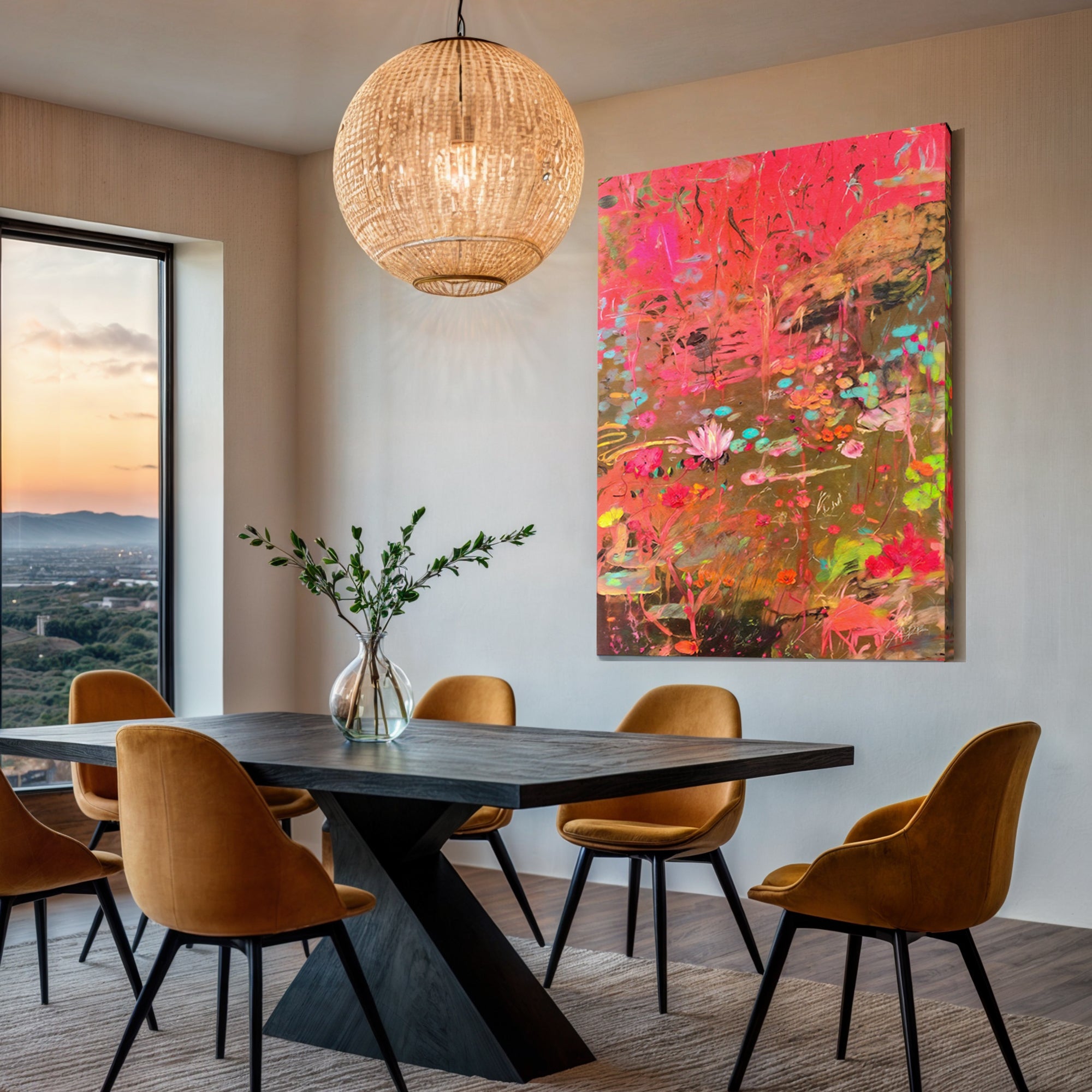 Canvas Print: "Vibrant Veil" by Tailored Canvases - product image 3 for Resin Society
