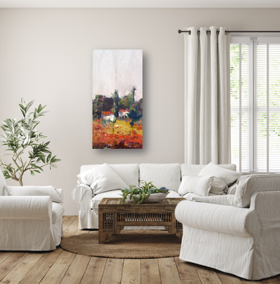 Village I Artist Enhanced Canvas Print by John Beard Collection - product image 2 for Resin Society