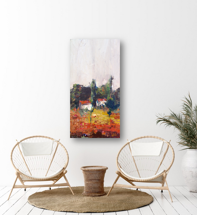 Village I Artist Enhanced Canvas Print by John Beard Collection - product image 3 for Resin Society
