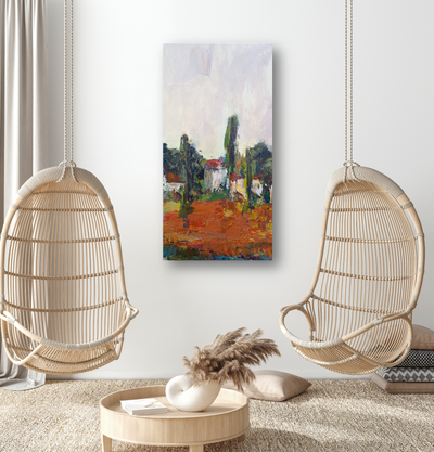 Village II Artist Enhanced Canvas Print by John Beard Collection - product image 3 for Resin Society