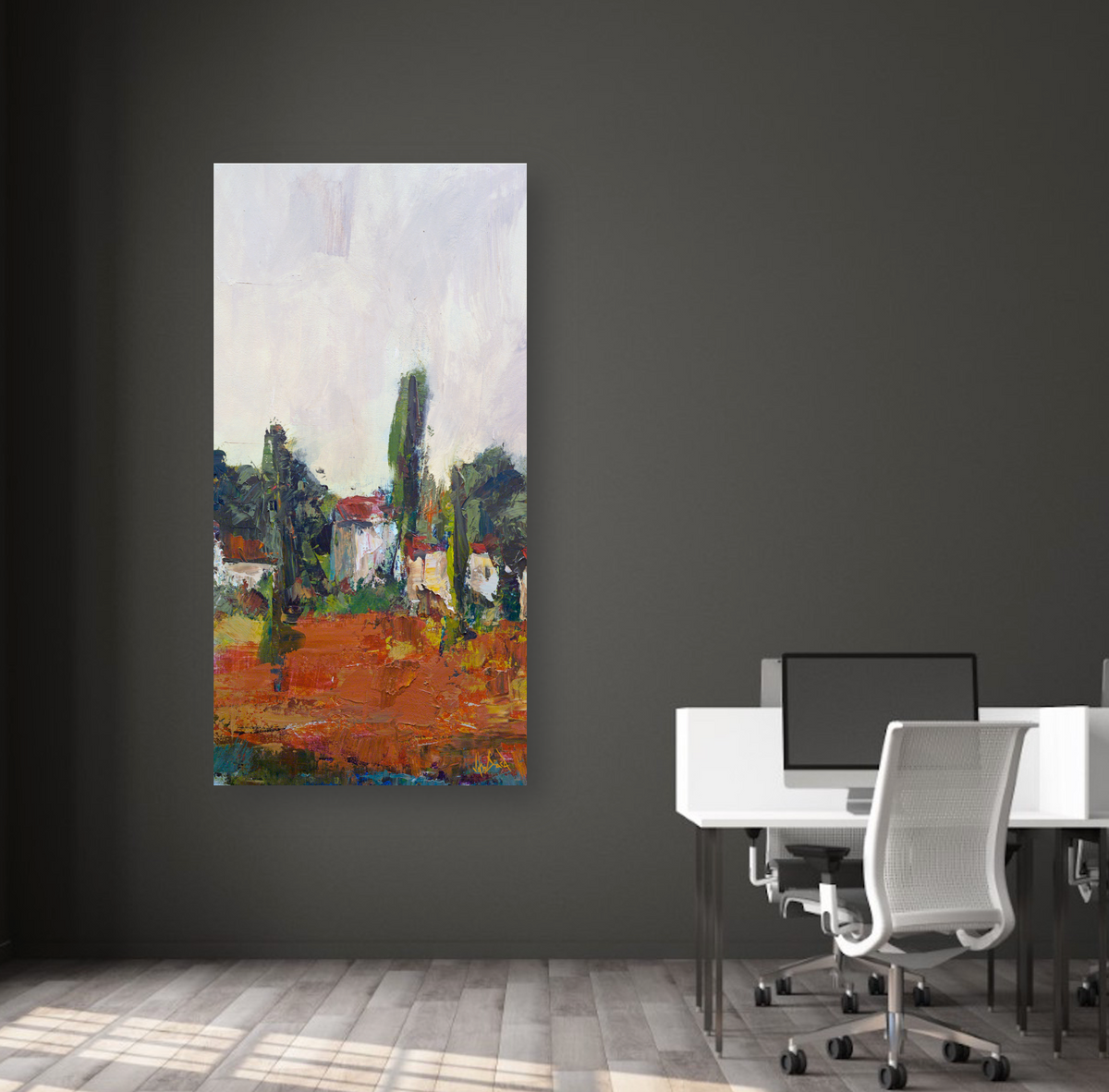 Village II Artist Enhanced Canvas Print by John Beard Collection - product image 4 for Resin Society
