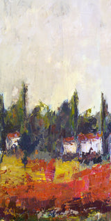 Village III Artist Enhanced Canvas Print by John Beard Collection - main product image for Resin Society