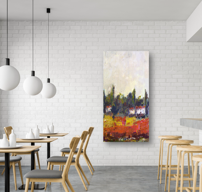 Village III Artist Enhanced Canvas Print by John Beard Collection - product image 2 for Resin Society