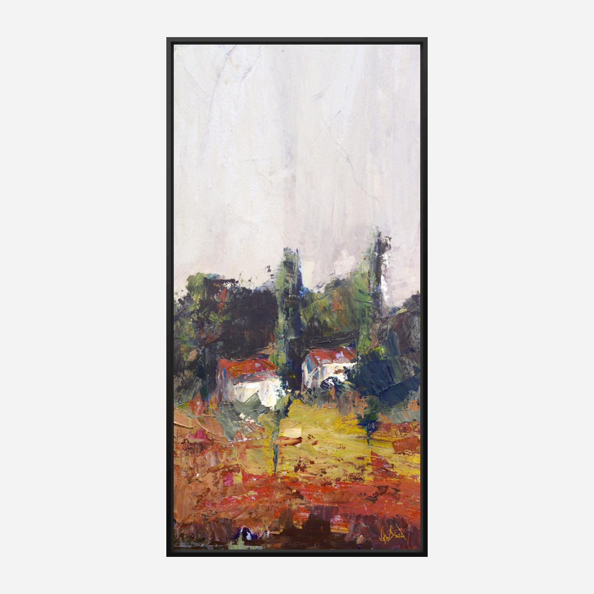 Village I Artist Enhanced Canvas Print by John Beard Collection - product image 5 for Resin Society