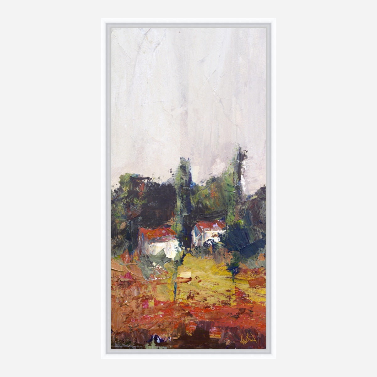 Village I Artist Enhanced Canvas Print by John Beard Collection - product image 6 for Resin Society