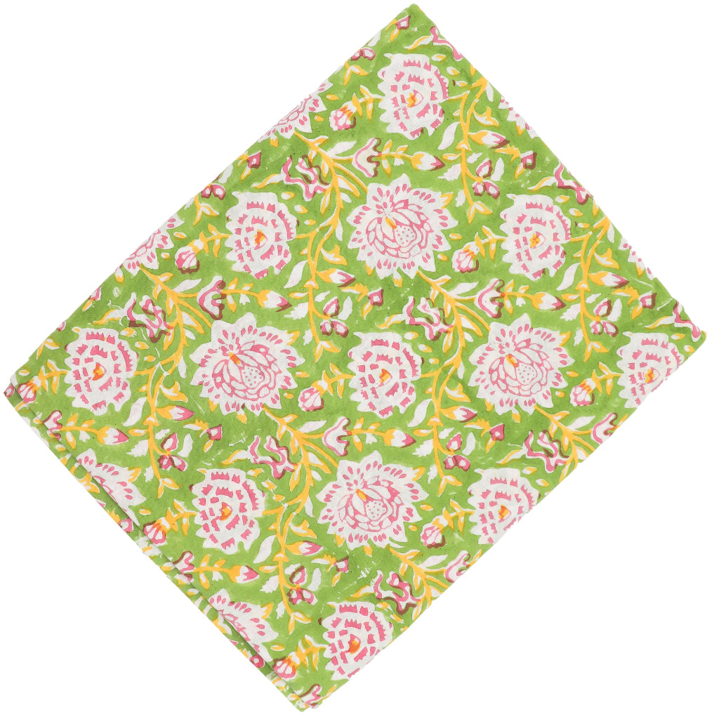 100% Organic Cotton - Viviana Venetia Blooms Tablecloth by Ro'Table - main product image for Resin Society