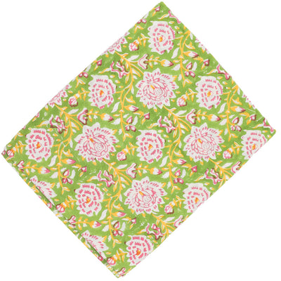 100% Organic Cotton - Viviana Venetia Blooms Tablecloth by Ro'Table - main product image for Resin Society