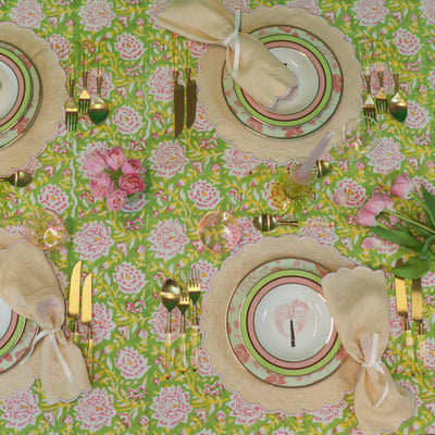 100% Organic Cotton - Viviana Venetia Blooms Tablecloth by Ro'Table - product image 5 for Resin Society
