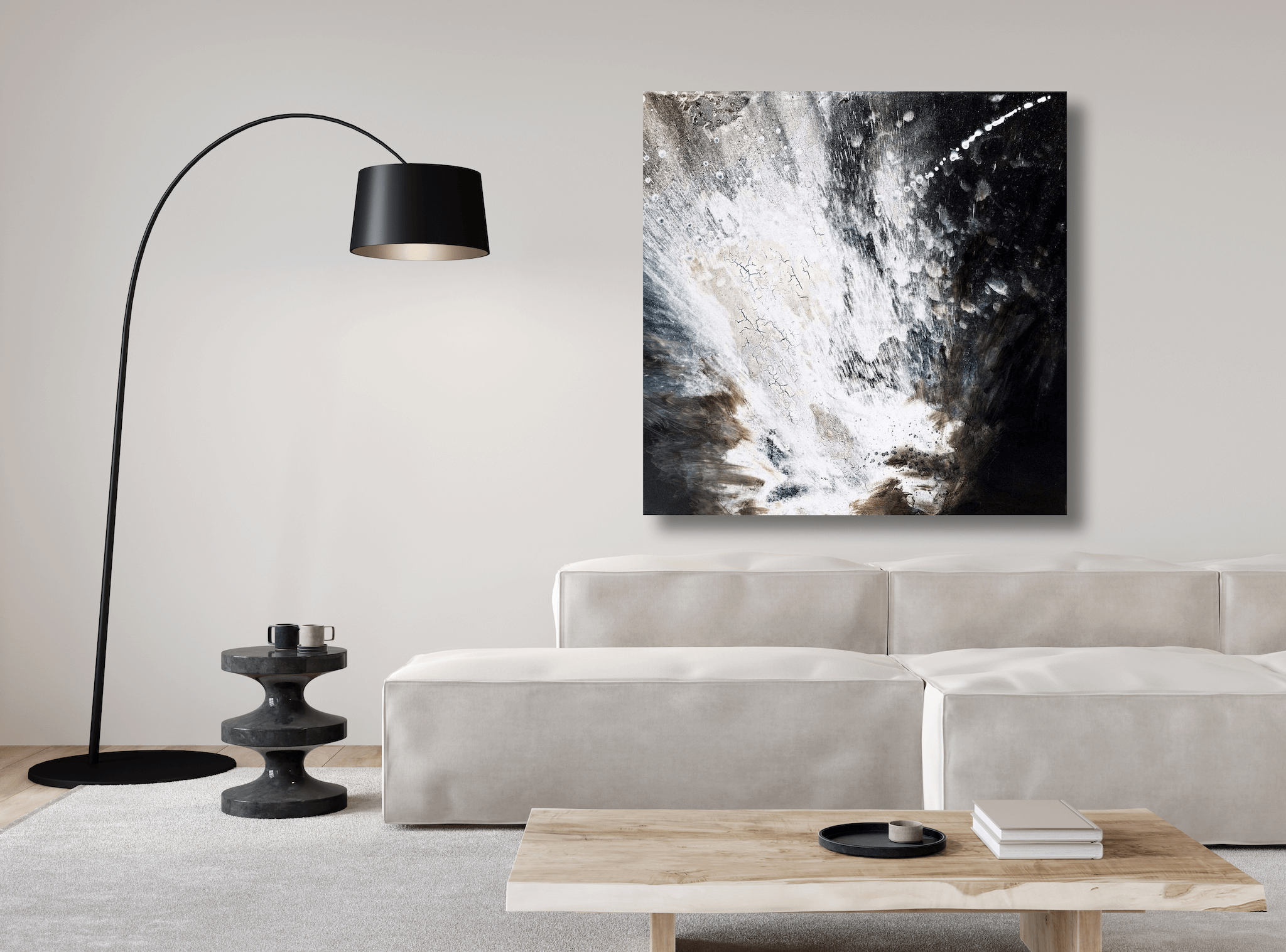 Volcano Artist Enhanced Canvas Print by John Beard Collection - product image 3 for Resin Society