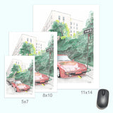 Porsche 944 & Toyota Land Cruiser, Classic Car by Art By Francis - product image 4 for Resin Society