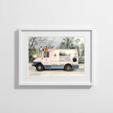 Mister Softee at Dusk, Street Scene by Art By Francis - main product image for Resin Society