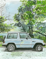 Dodge Raider Painting, Classic Car, Street Scene by Art By Francis - main product image for Resin Society