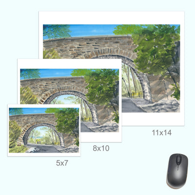Linden Terrace Arch, Watercolor, Plein Air by Art By Francis - product image 5 for Resin Society