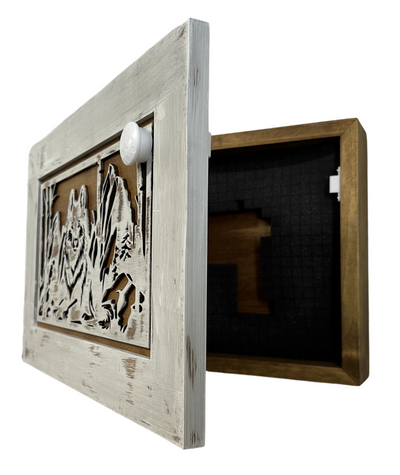 White Wolf Gun Concealment Furniture by Bellewood Designs - product image 15 for Resin Society