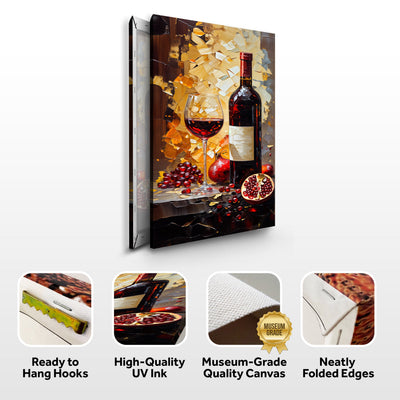 Canvas Print: "Vinous Harvest" by Tailored Canvases - product image 5 for Resin Society