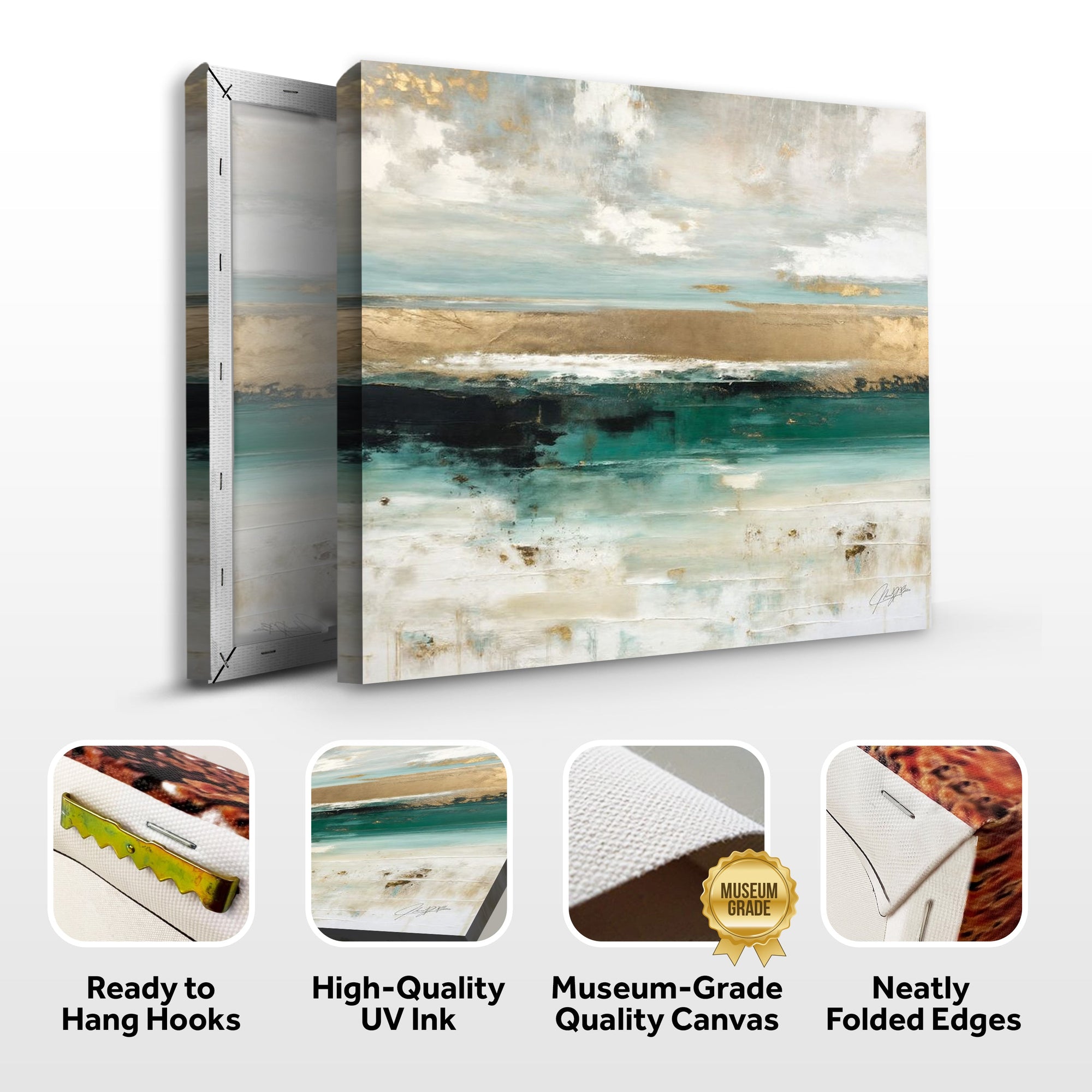 Canvas Print: "Coastal Echoes" by Tailored Canvases - product image 6 for Resin Society