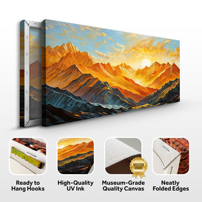Canvas Print: "Alpenglow Majesty" by Tailored Canvases - product image 4 for Resin Society