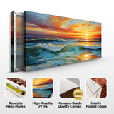 Canvas Print: "Sunset Surge" by Tailored Canvases - product image 5 for Resin Society