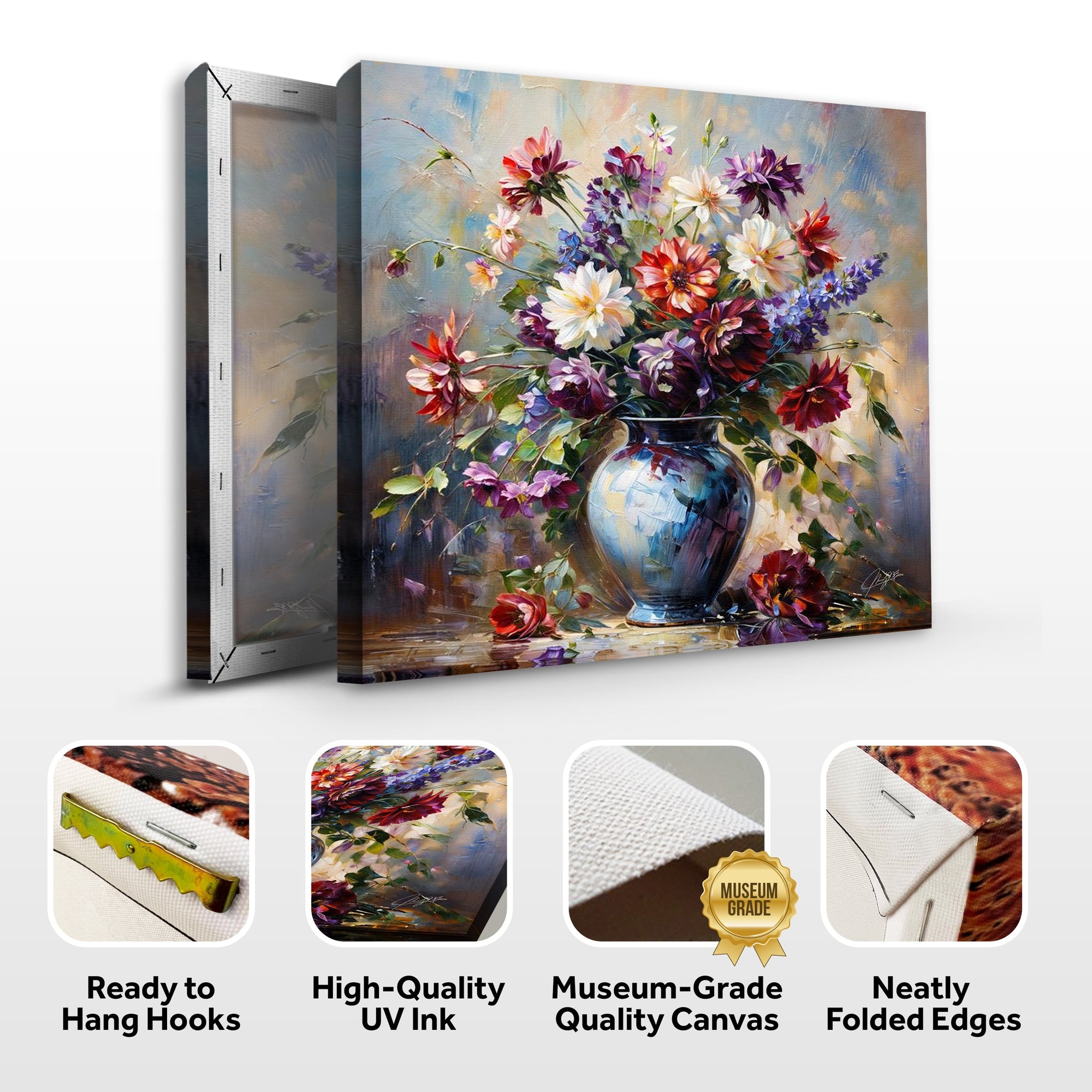 Canvas Print: "Flore Symphony" by Tailored Canvases - product image 6 for Resin Society