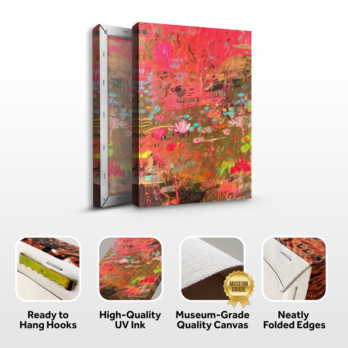 Canvas Print: "Vibrant Veil" by Tailored Canvases - product image 6 for Resin Society