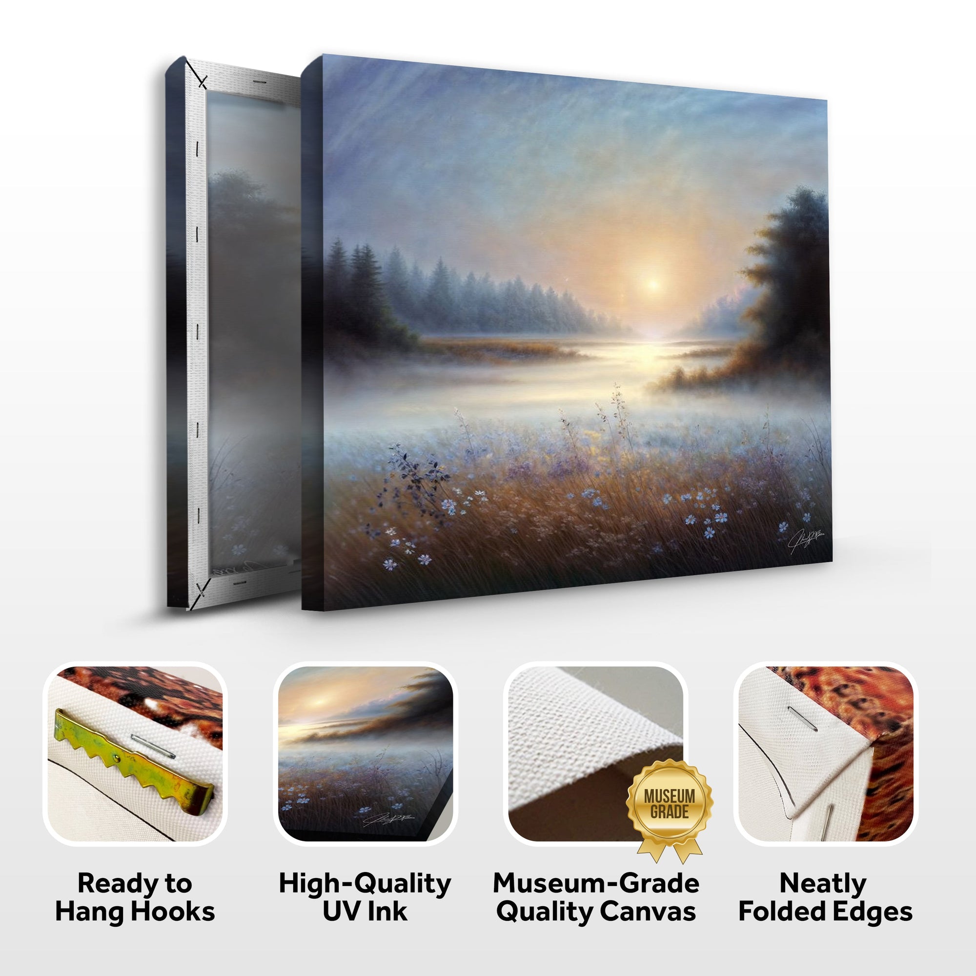 Canvas Print: Misty Serenade by Tailored Canvases - product image 6 for Resin Society
