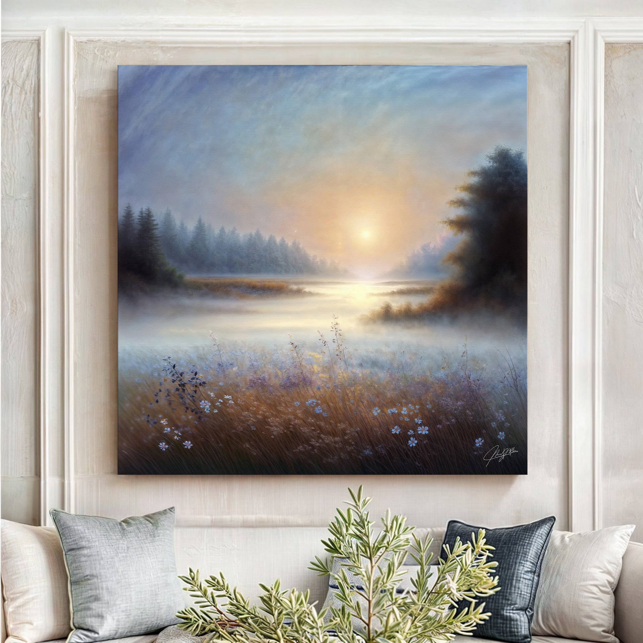 Canvas Print: Misty Serenade by Tailored Canvases - main product image for Resin Society