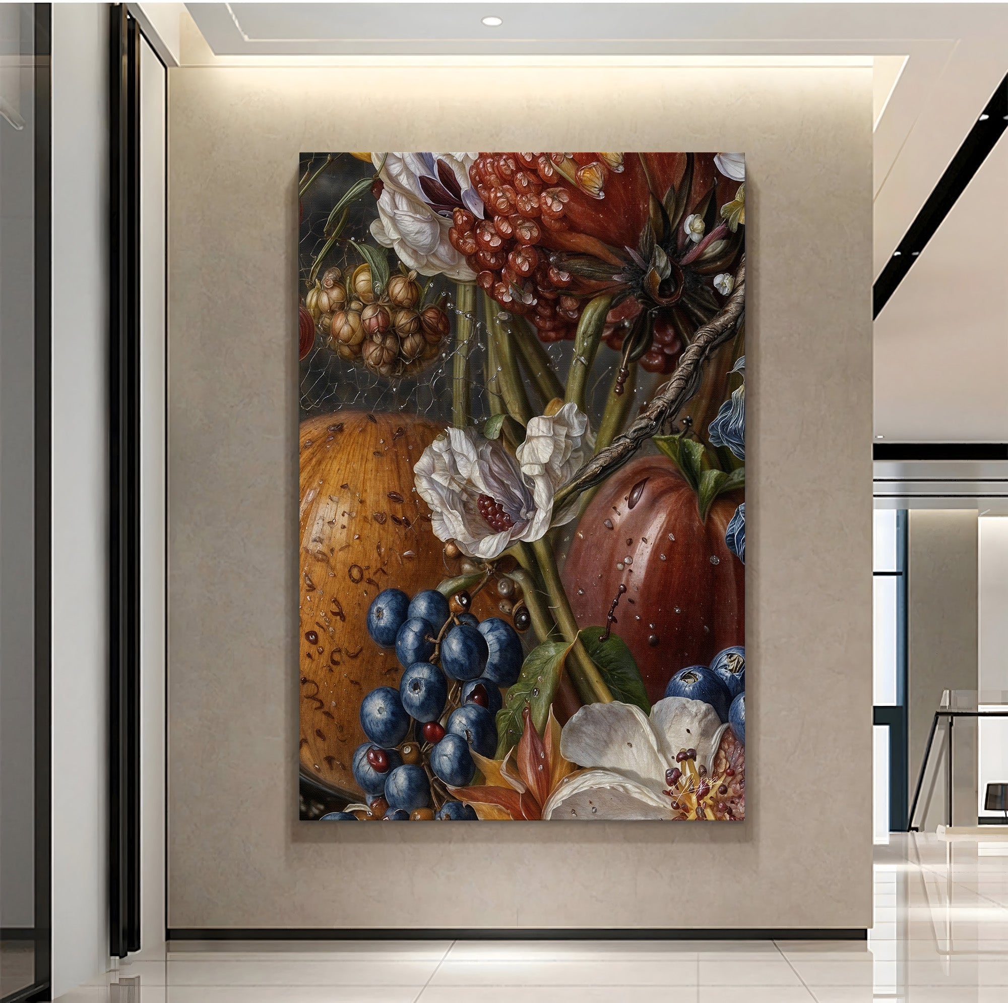 Canvas Print: "Baroque Bounty II" by Tailored Canvases - product image 4 for Resin Society
