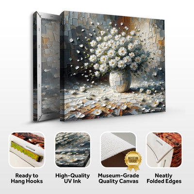 Canvas Print: "Porcelain Bloom" by Tailored Canvases - product image 6 for Resin Society