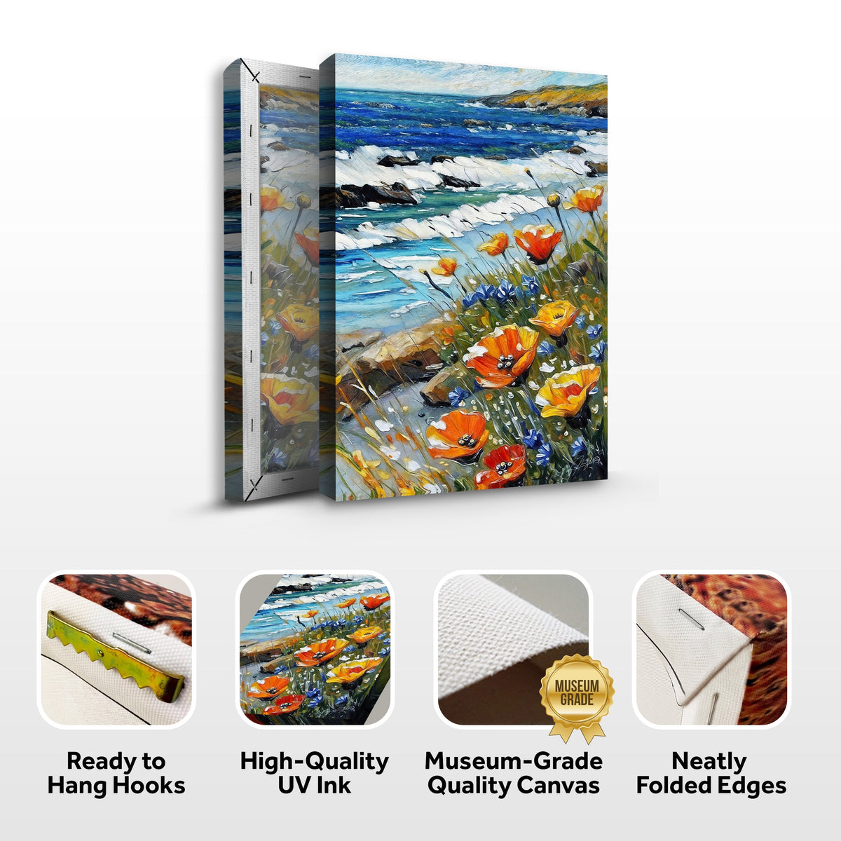 Canvas Print: "Coastal Blooms" by Tailored Canvases - product image 5 for Resin Society