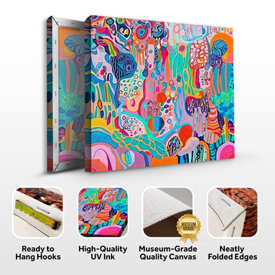 Canvas Print: "Kaleidoscopic Voyage" by Tailored Canvases - product image 5 for Resin Society