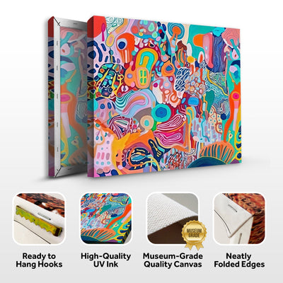 Canvas Print: "Kaleidoscopic Voyage II" by Tailored Canvases - product image 4 for Resin Society