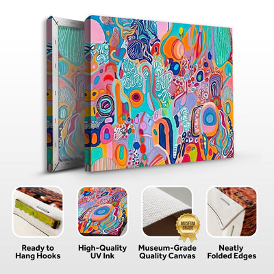 Canvas Print: "Kaleidoscopic Voyage III" by Tailored Canvases - product image 4 for Resin Society