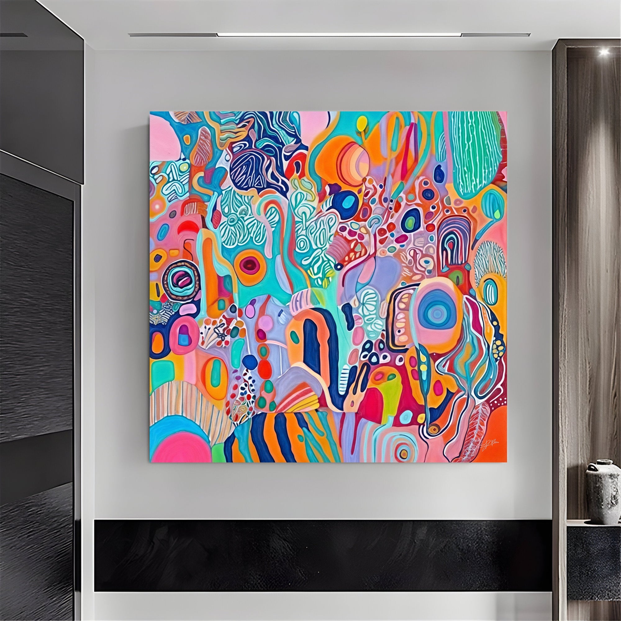 Canvas Print: "Kaleidoscopic Voyage III" by Tailored Canvases - product image 2 for Resin Society