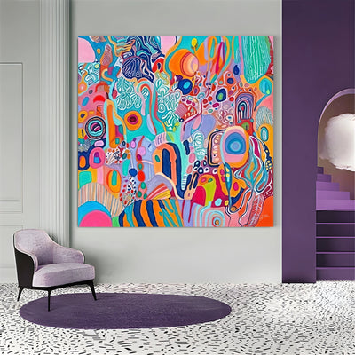 Canvas Print: "Kaleidoscopic Voyage III" by Tailored Canvases - product image 3 for Resin Society