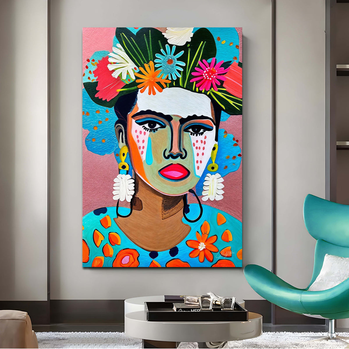 Canvas Print: "Floral Muse II" by Tailored Canvases - product image 2 for Resin Society
