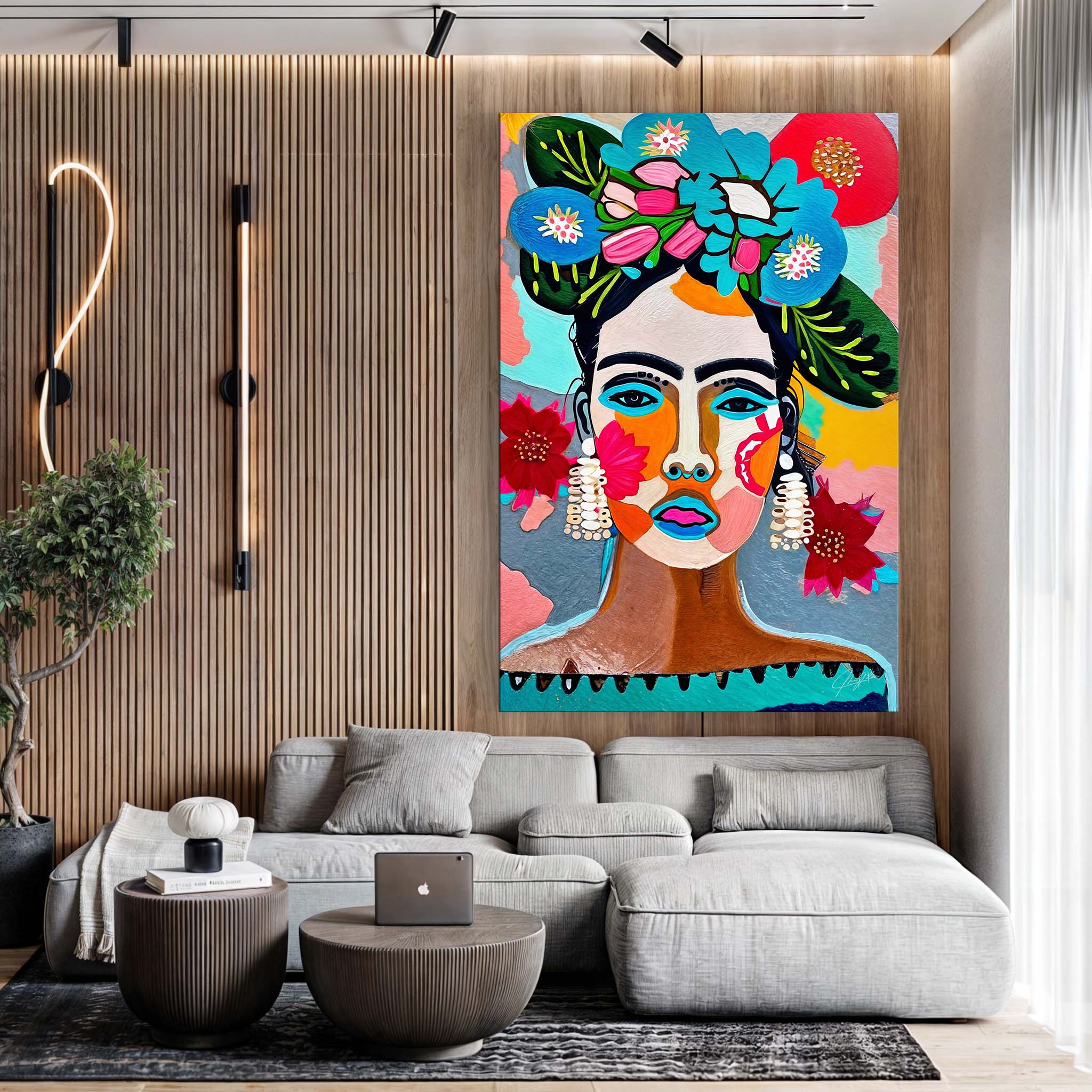 Canvas Print: "Floral Muse III" by Tailored Canvases - main product image for Resin Society