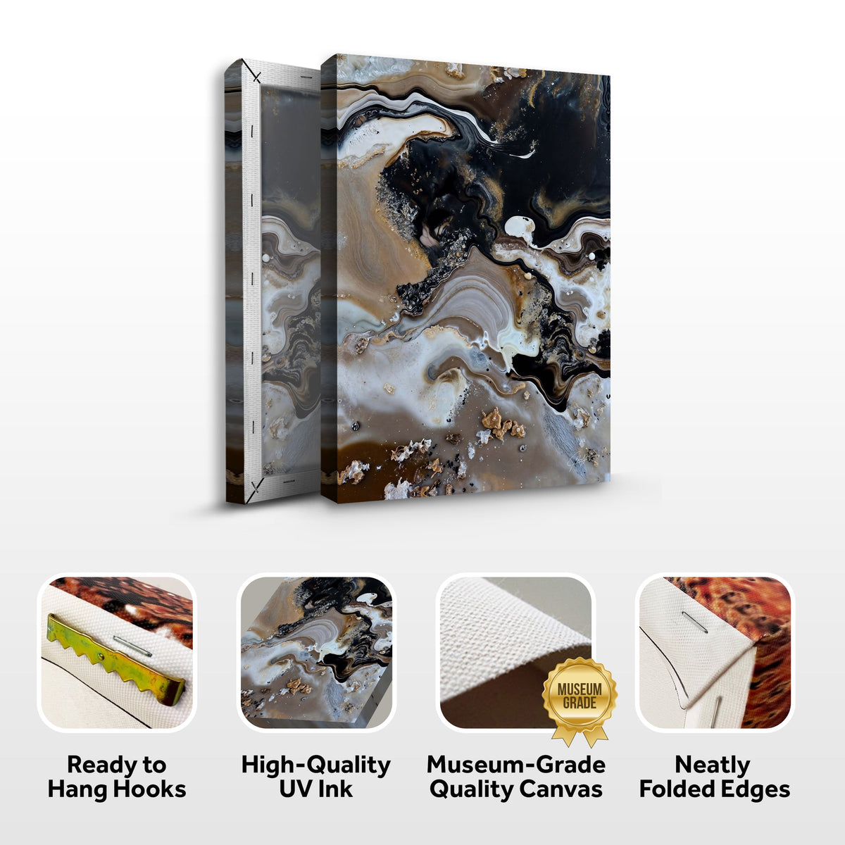 Canvas Print: "Geode Whispers" by Tailored Canvases - product image 4 for Resin Society