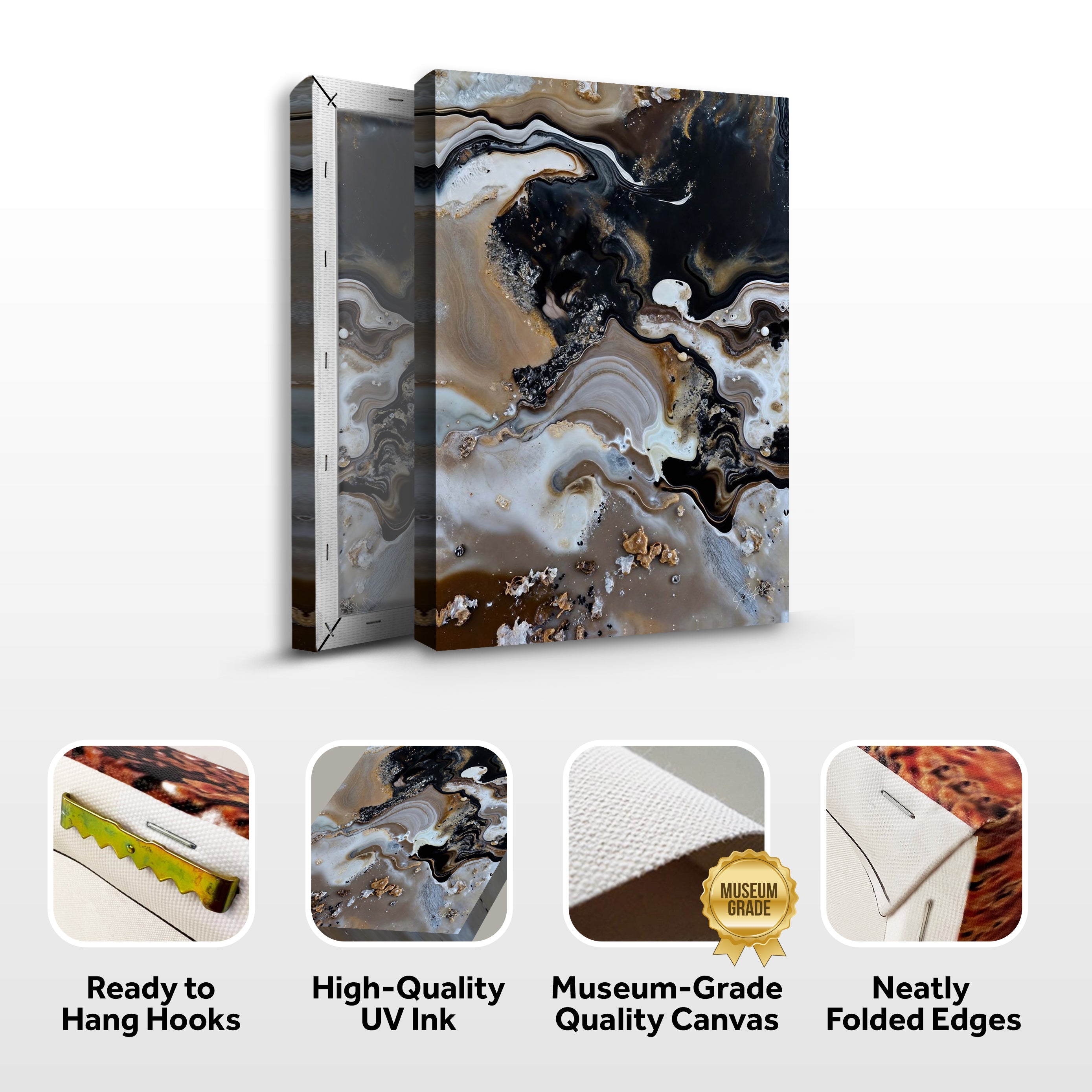 Canvas Print: "Geode Whispers" by Tailored Canvases - product image 4 for Resin Society