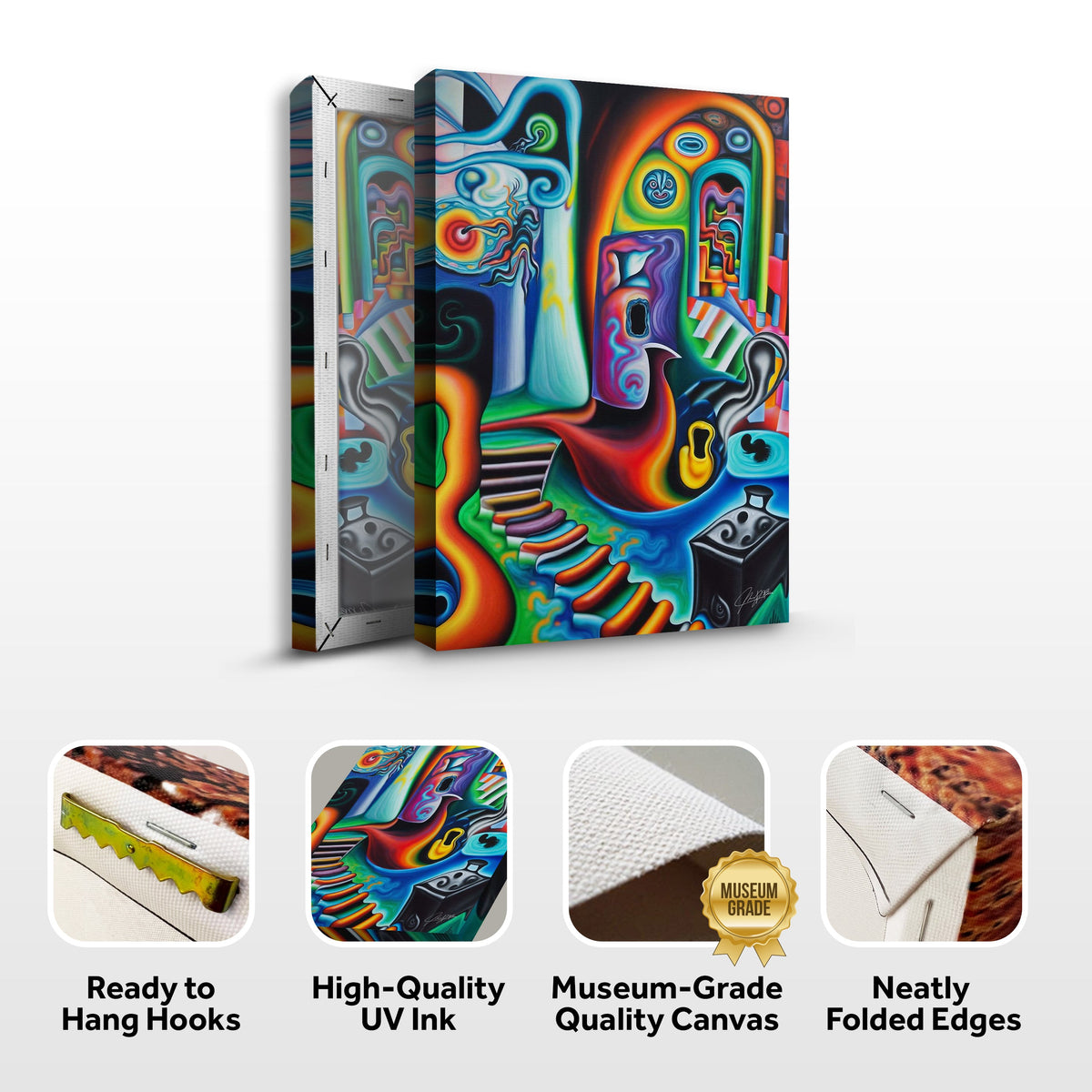 Canvas Print: "Surreal Steps" by Tailored Canvases - product image 6 for Resin Society