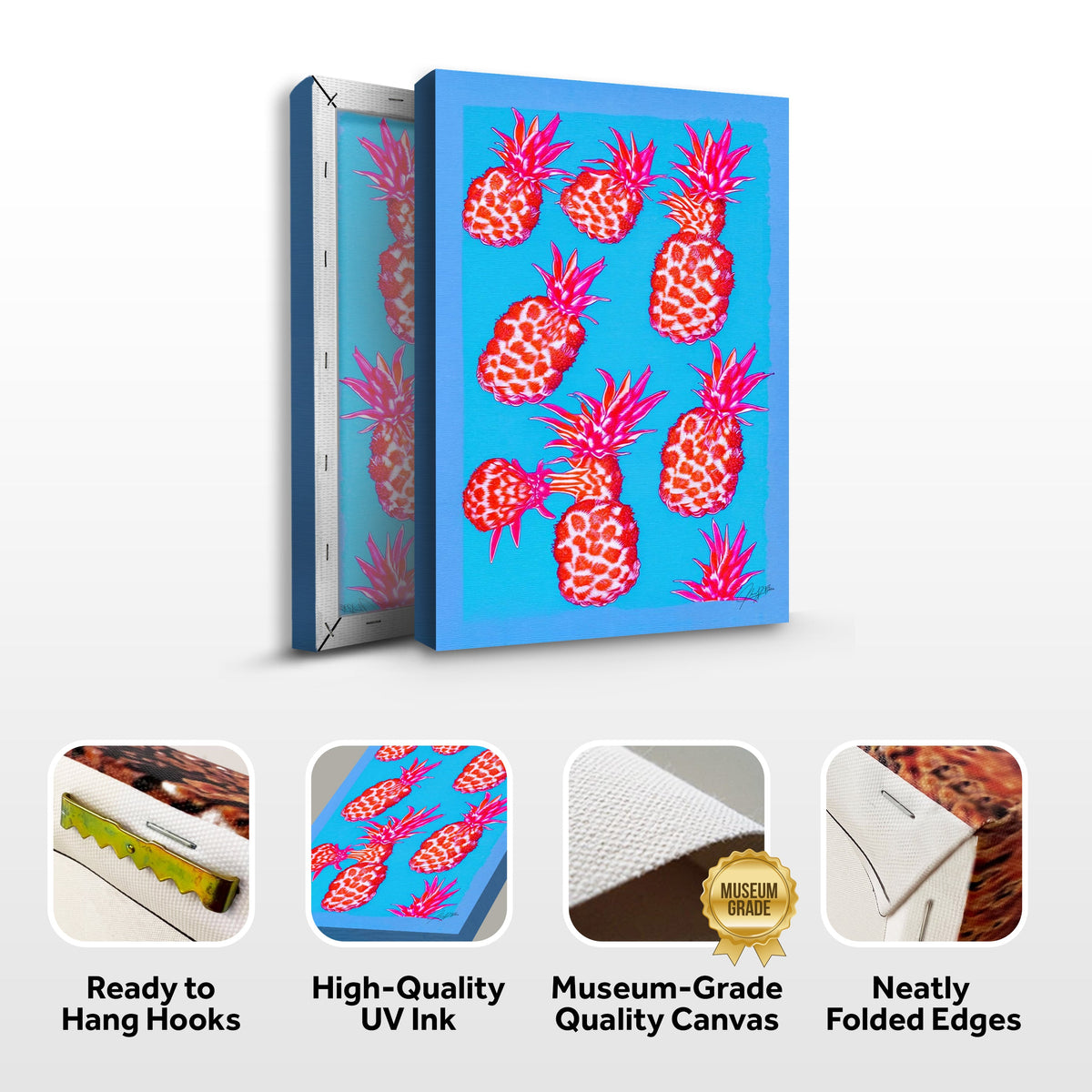 Canvas Print: "Fever Piña" by Tailored Canvases - product image 4 for Resin Society