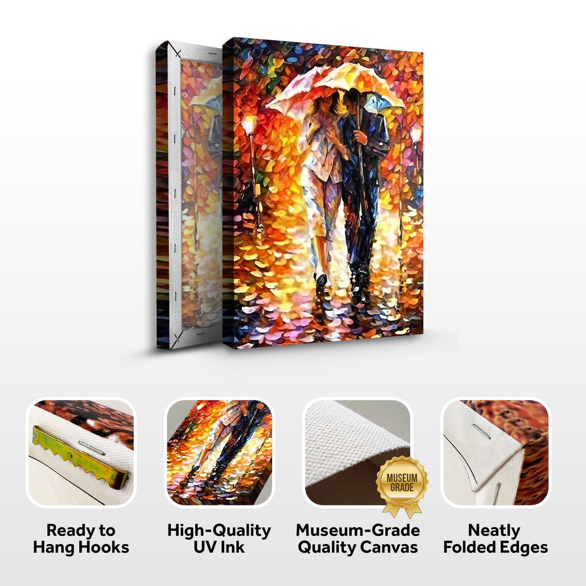 Canvas Print: "Rainy Romance" by Tailored Canvases - product image 5 for Resin Society