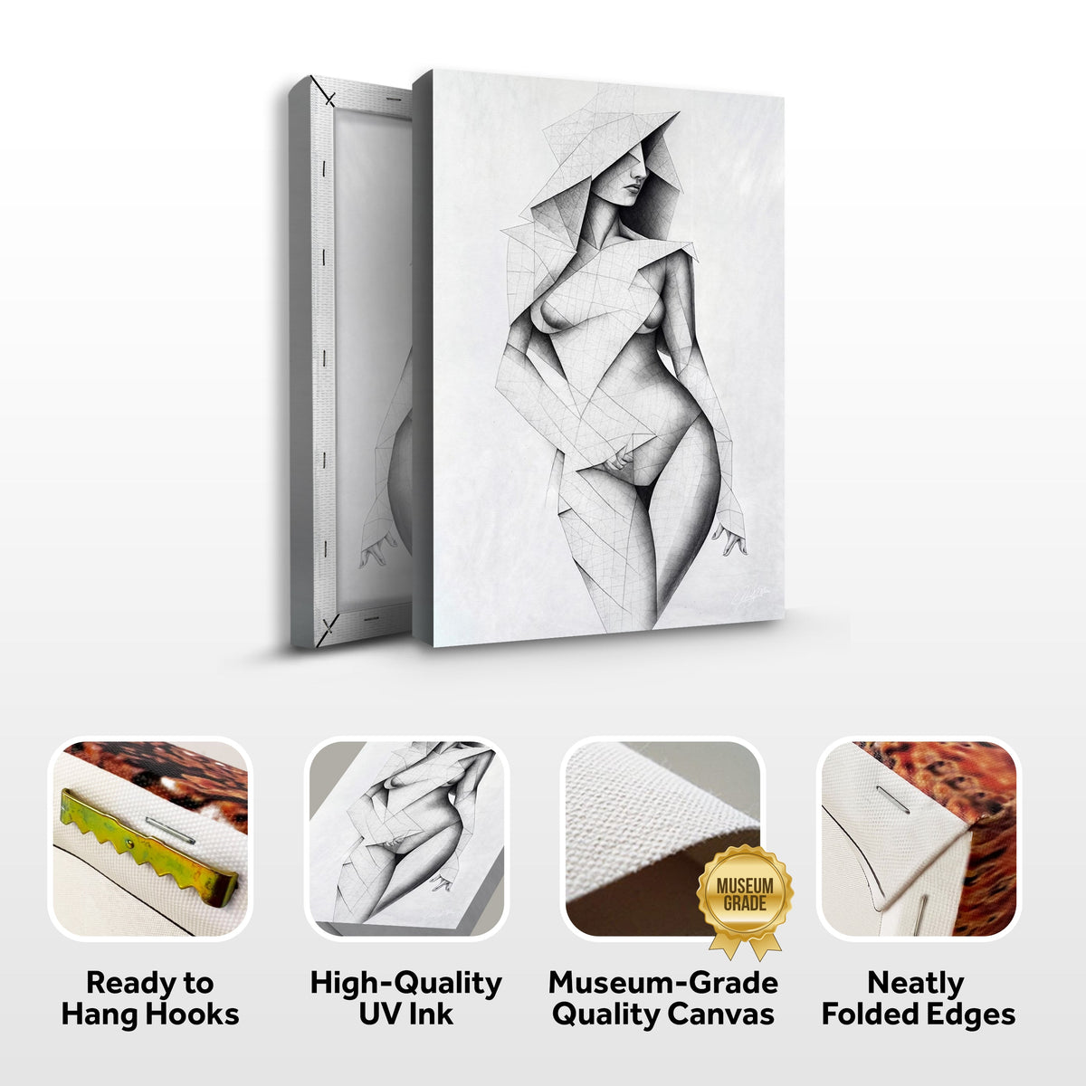 Canvas Print: "Tangible Point" by Tailored Canvases - product image 6 for Resin Society