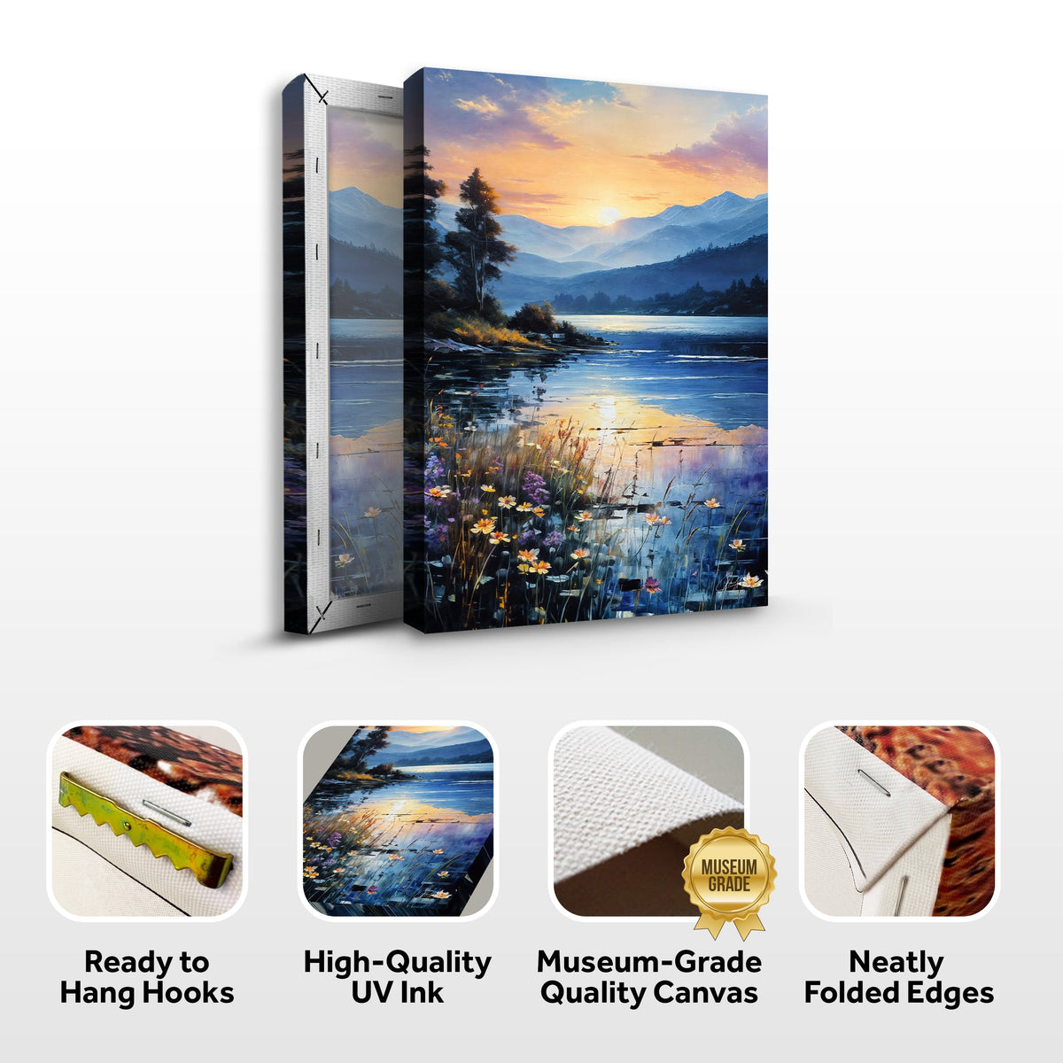 Canvas Print: "Sunset Journey" by Tailored Canvases - product image 6 for Resin Society