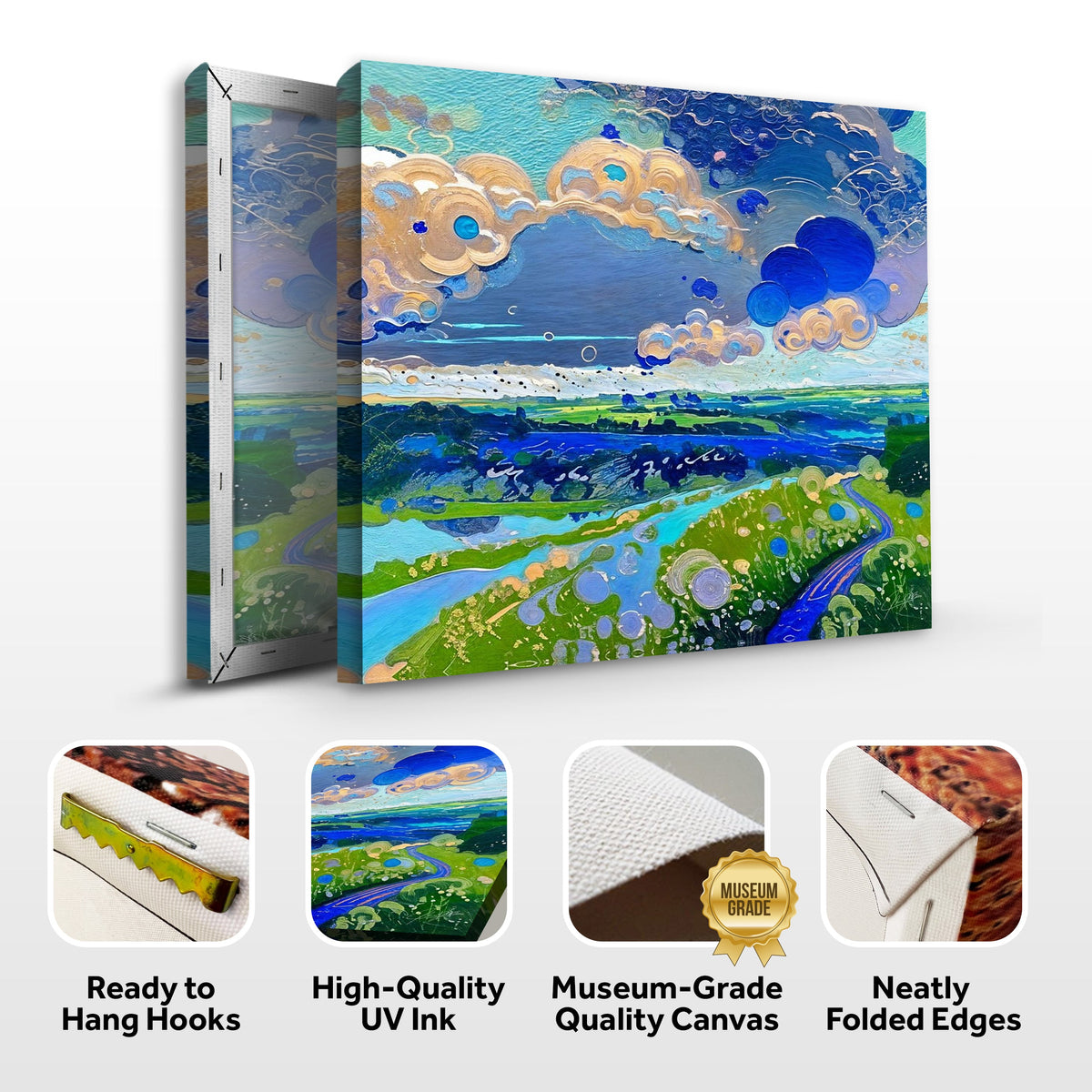 Canvas Print: "Cloud Dance" by Tailored Canvases - product image 7 for Resin Society