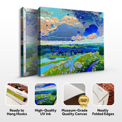 Canvas Print: "Cloud Dance" by Tailored Canvases - product image 7 for Resin Society