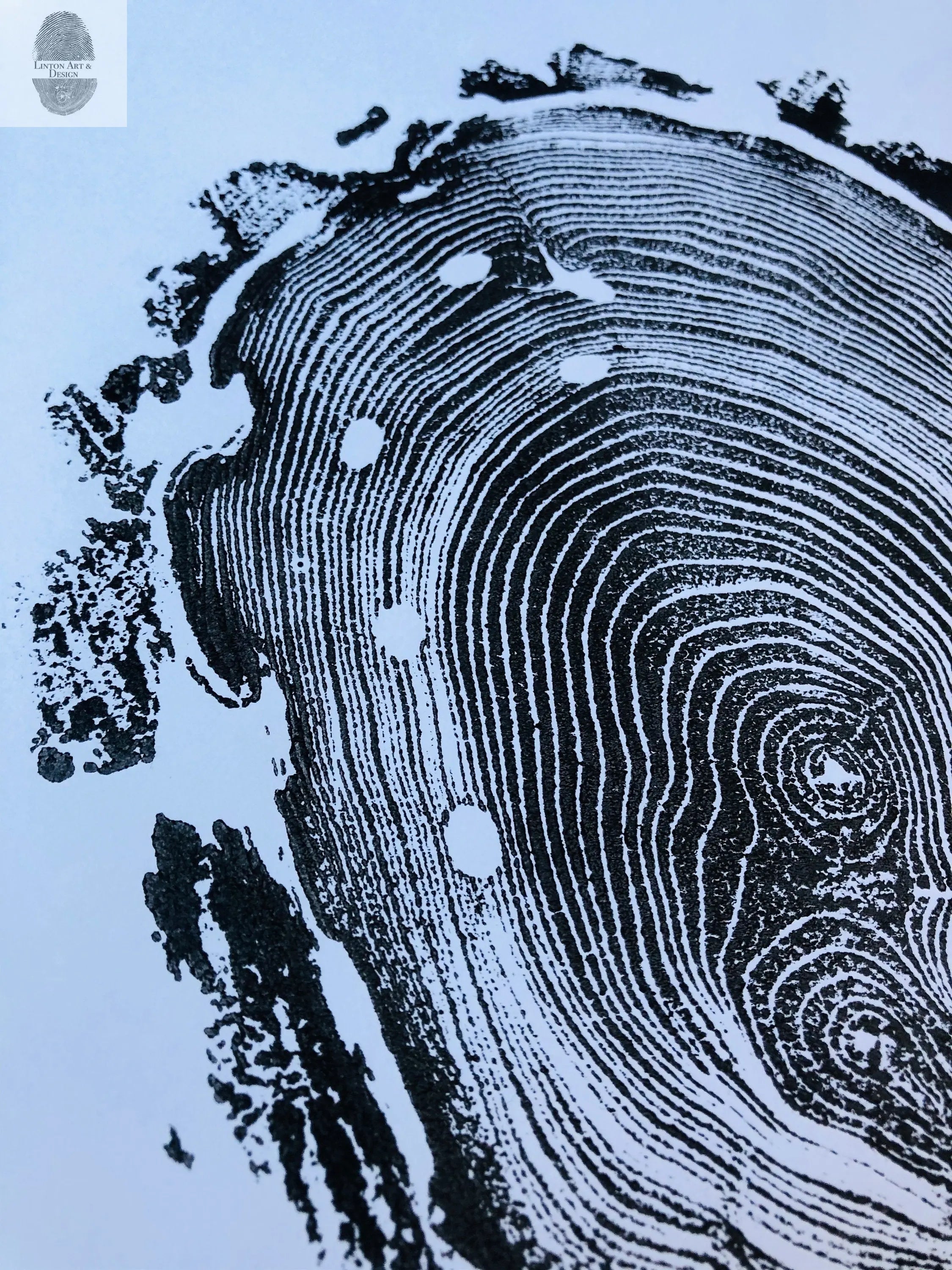 Walden Pond Print, Massachusetts Tree Ring Print - 18x24 print - Signed Original